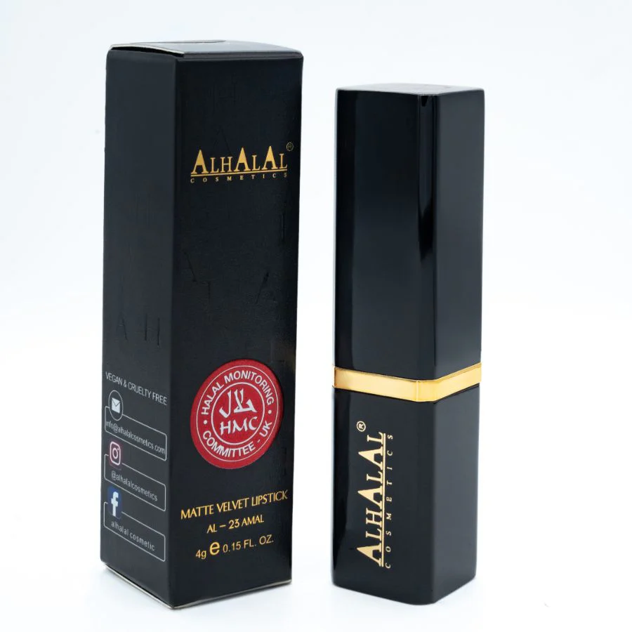 AL-23 AMAL Halal Lippenstift Peach Nude | Matt, vegan, alkoholfrei & HMC-zertifiziert