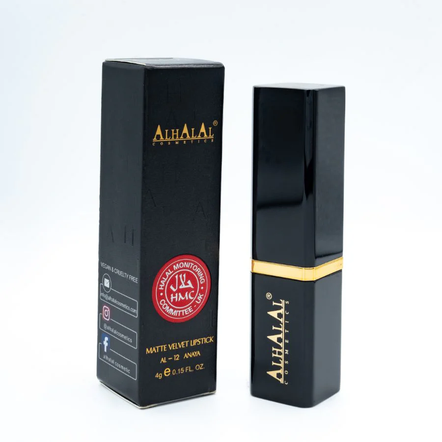 AL-12 ANAYA Halal Lippenstift Berry Rose | Matt, vegan, alkoholfrei & HMC-zertifiziert