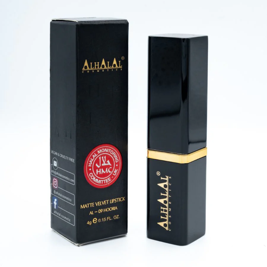 AL-09 HOORIA Halal Lippenstift Sunset Glow| Matt, vegan, alkoholfrei & HMC-zertifiziert