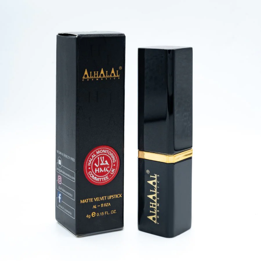 AL-11 FIZZA Halal Lippenstift Dark Cherry | Matt, vegan, alkoholfrei & HMC-zertifiziert