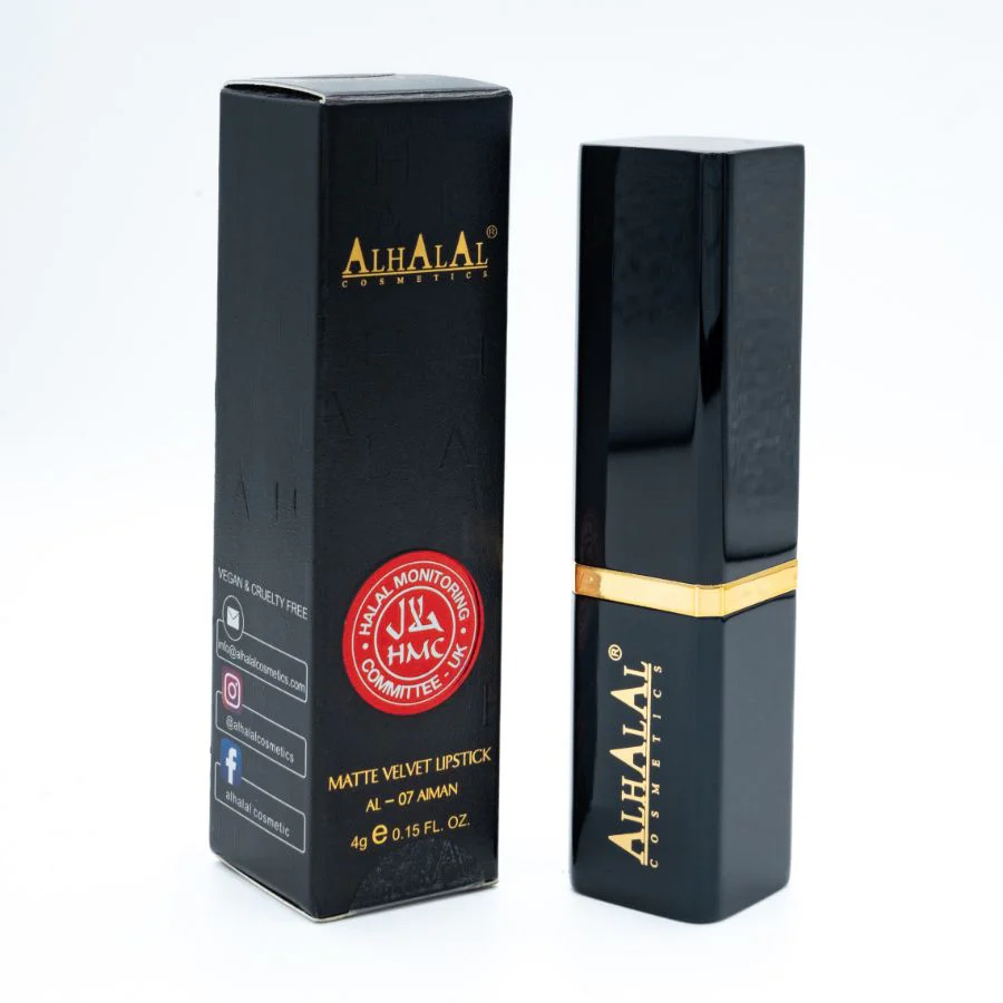 AL-07 AIMAN Halal Lippenstift Braun | Matt, vegan, alkoholfrei & HMC-zertifiziert