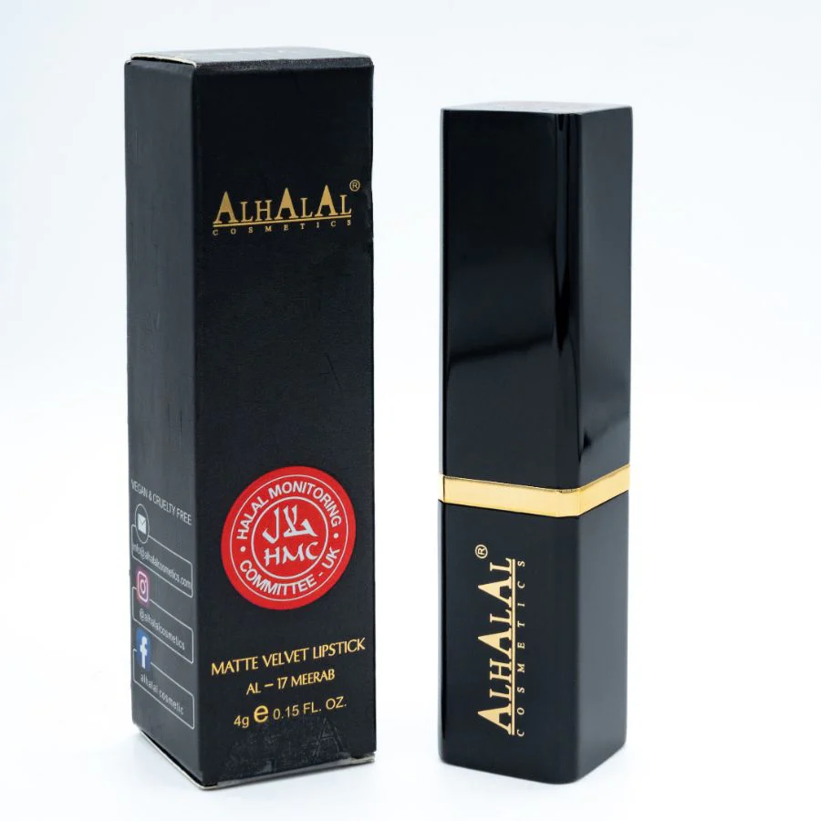 AL-17 MEERUB Halal Lippenstift Fire Red | Matt, vegan, alkoholfrei & HMC-zertifiziert