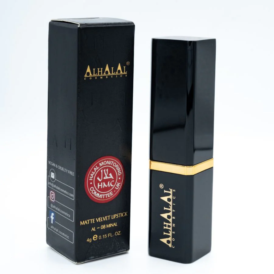 AL-08 MINAL Halal Lippenstift Rosewood | Matt, vegan, alkoholfrei & HMC-zertifiziert