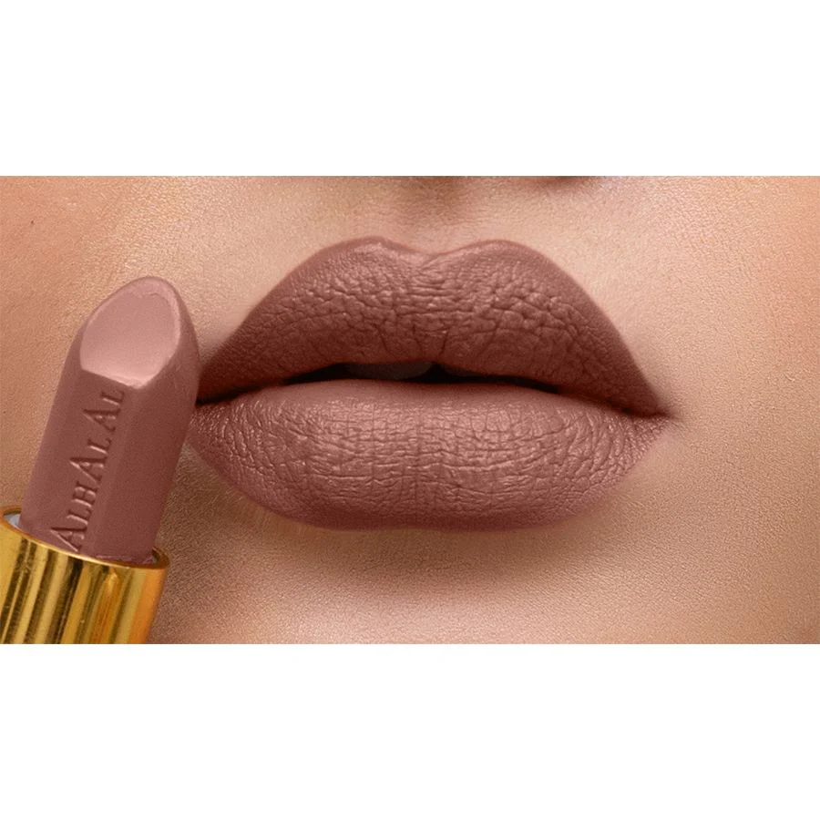 AL-25 UROOJ Matt Lippenstift Baby Beige | Vegan • Halal • Cruelty-Free