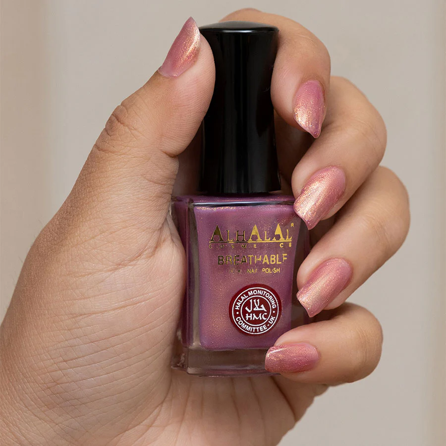 AL-154 SHAJIA Halal Atmungsaktiver Nagellack Glitzer Alkoholfrei und Vegan