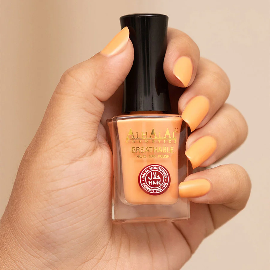 AL-164 RUBAB Halal Atmungsaktiver Nagellack Koralle | Alkoholfrei & Vegan