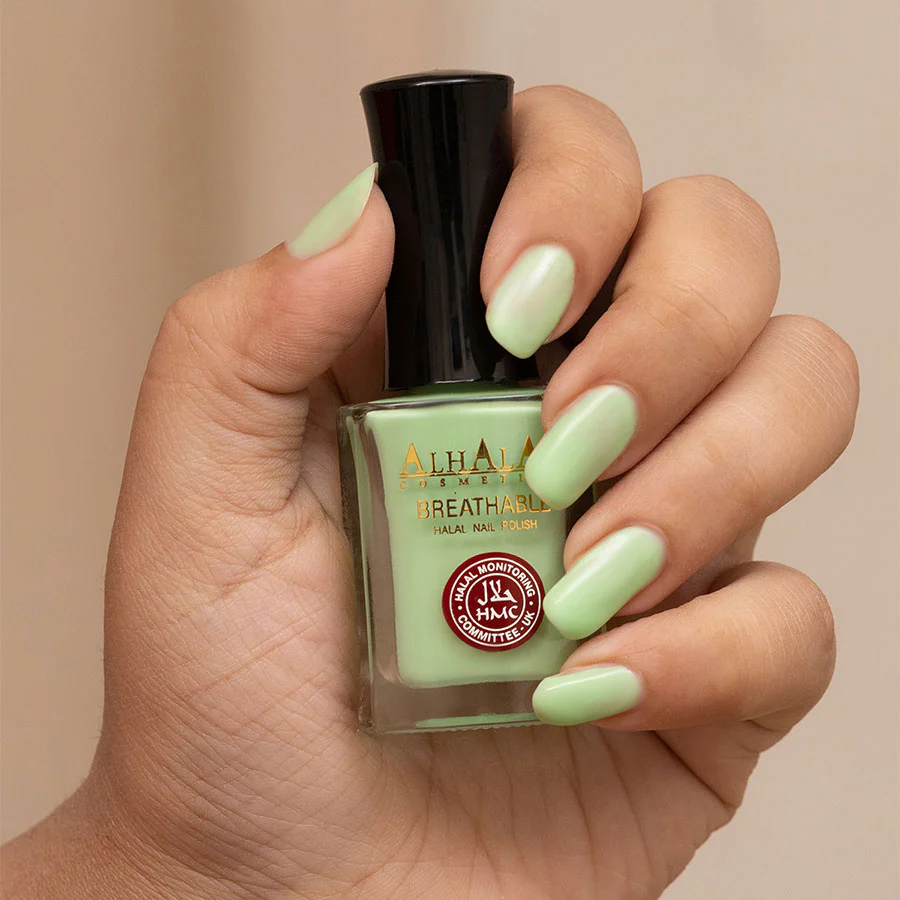 AL-166 FAJAR Halal Atmungsaktiver Nagellack Grün | Alkoholfrei & Vegan