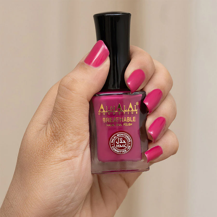 AL-170 SAJAL Halal Atmungsaktiver Nagellack Pink Alkoholfrei und Vegan