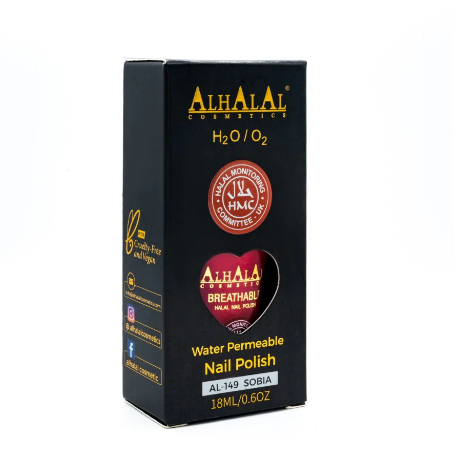 AL-149 SOBIA Halal Atmungsaktiver Nagellack Pink Alkoholfrei und Vegan