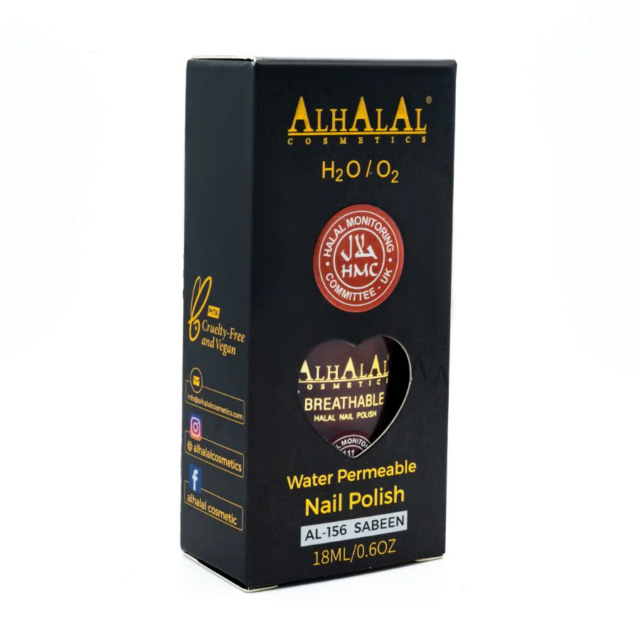 AL-156 Sabeen Halal Atmungsaktiver Nagellack Kaffee Nude | Alkoholfrei & Vegan