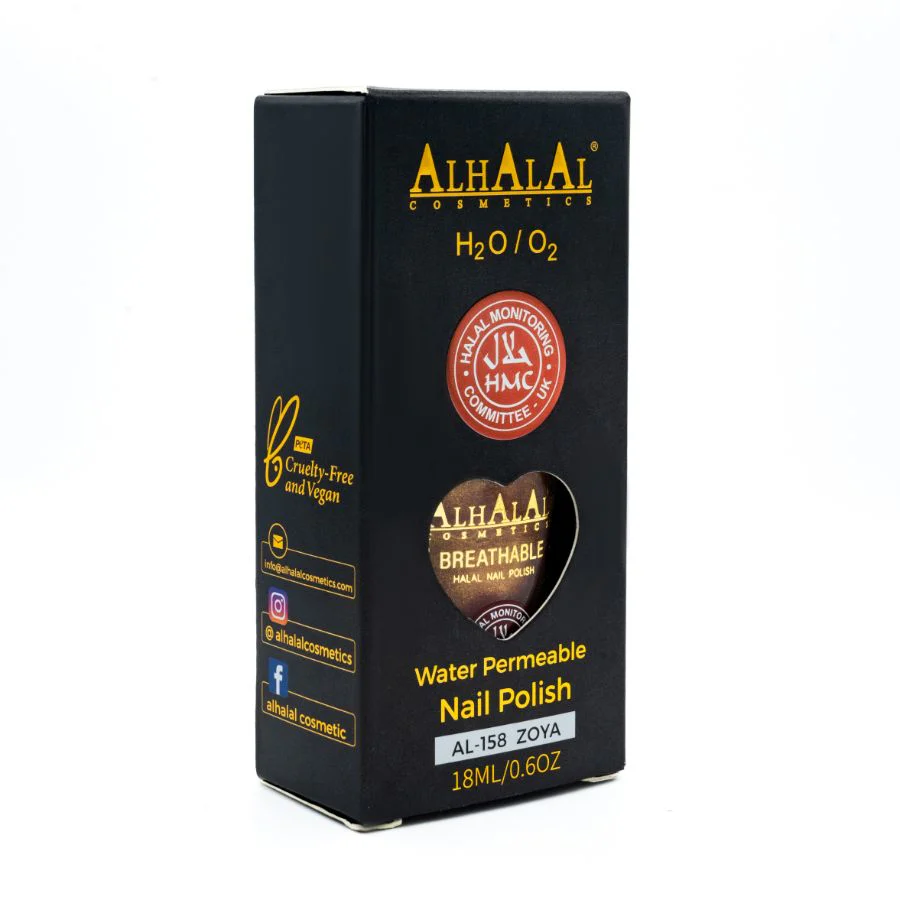 AL-158 Zoya Halal Atmungsaktiver Nagellack Gold| Alkoholfrei & Vegan