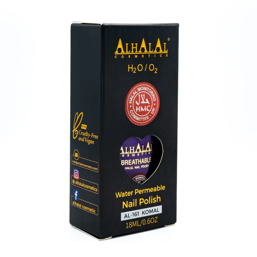 AL-161 KOMAL Halal Atmungsaktiver Nagellack Lila | Alkoholfrei & Vegan
