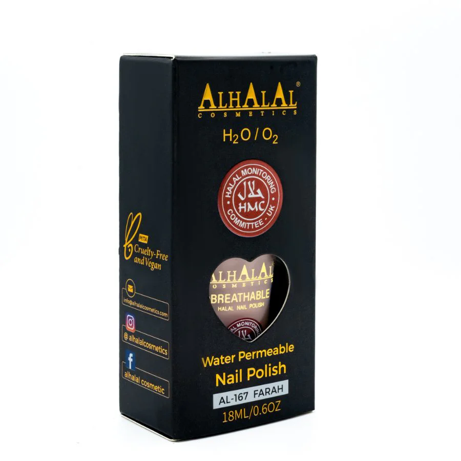 AL-167 FARAH Halal Atmungsaktiver Nagellack Nude | Alkoholfrei & Vegan