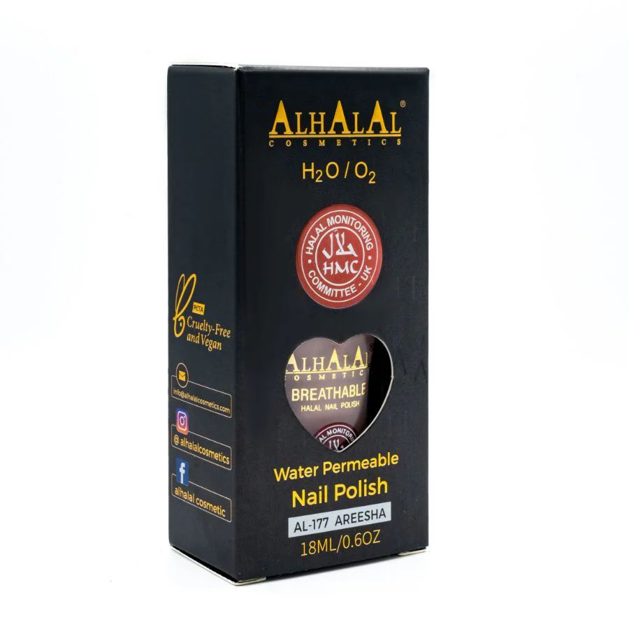 AL-177 AREESHA Halal Atmungsaktiver Nagellack Rosa | Alkoholfrei & Vegan