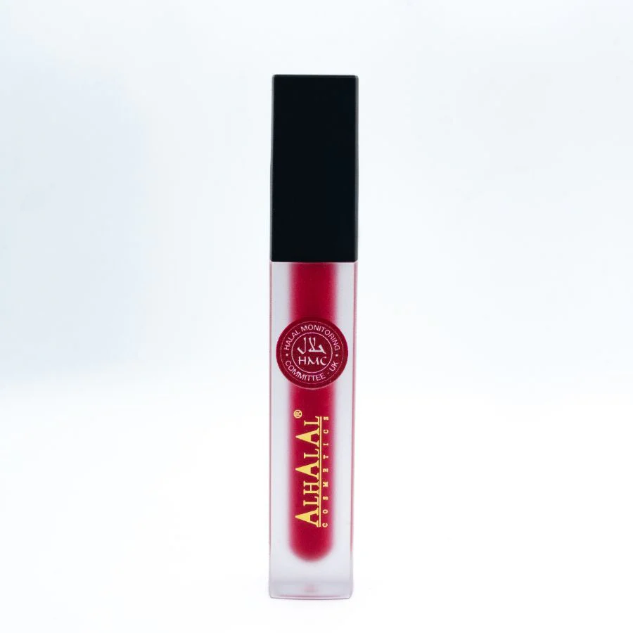 AL-55 SEHRISH Halal Lippenstift Rot | flüssig, Matt, vegan, alkoholfrei & HMC-zertifiziert