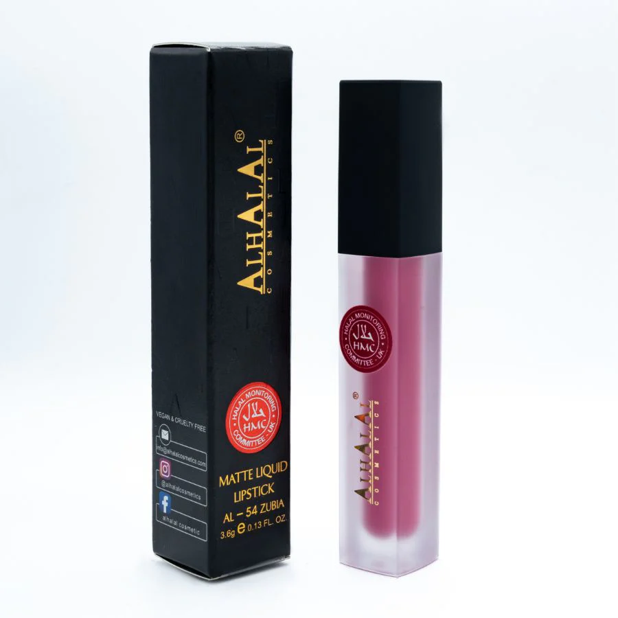 AL-54 ZUBIA Halal Lippenstift Rosa | flüssig, Matt, vegan, alkoholfrei & HMC-zertifiziert