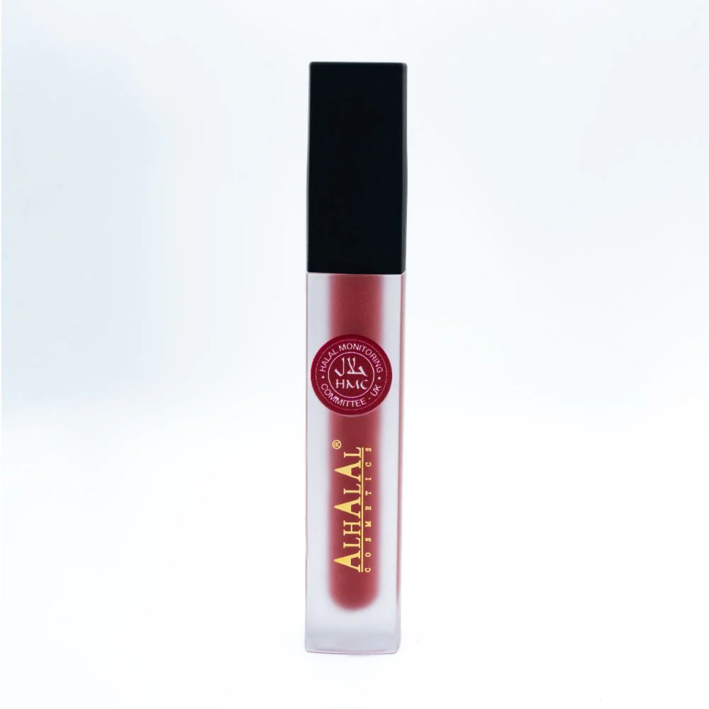 AL-56 SUNDAS Halal Lippenstift Brick Red flüssig, Matt, vegan, alkoholfrei & HMC-zertifiziert