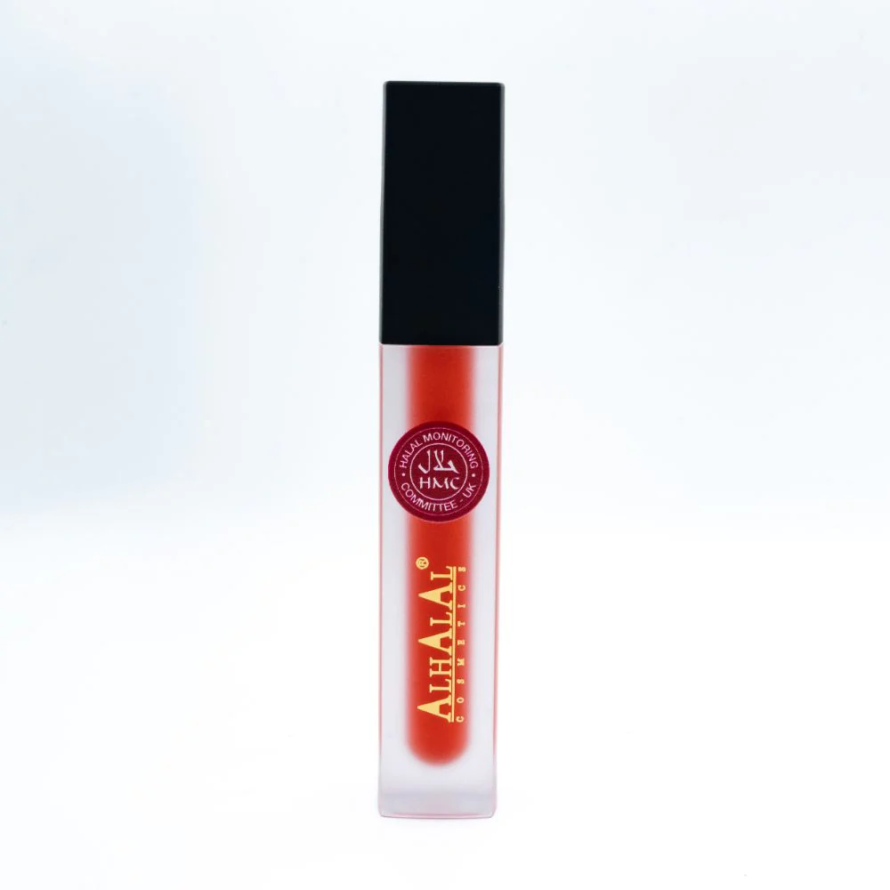 AL-57 ALIZAY Halal Lippenstift Korallenrot | flüssig, Matt, vegan, alkoholfrei & HMC-zertifiziert