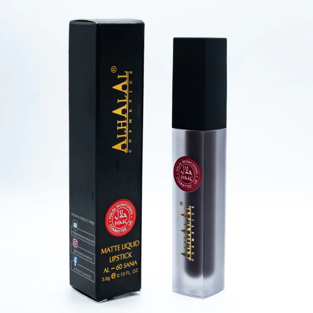 AL-60 SANIYA Lippenstift Velvet Plum | flüssig, Matt, vegan, alkoholfrei & HMC-zertifiziert
