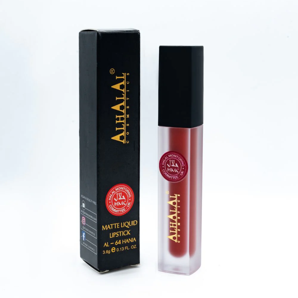 AL-64 HANIA Lippenstift Rot | flüssig, Matt, vegan, alkoholfrei & HMC-zertifiziert