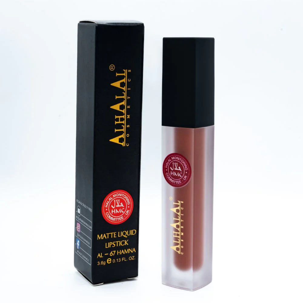 AL-67 HAMNA Lippenstift Nude | flüssig, Matt, vegan, alkoholfrei & HMC-zertifiziert