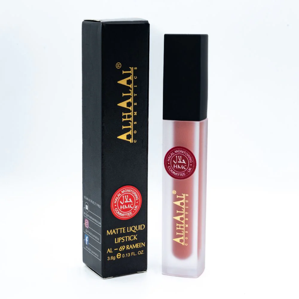 AL-69 RAMEEN Lippenstift Peach | flüssig, Matt, vegan, alkoholfrei & HMC-zertifiziert