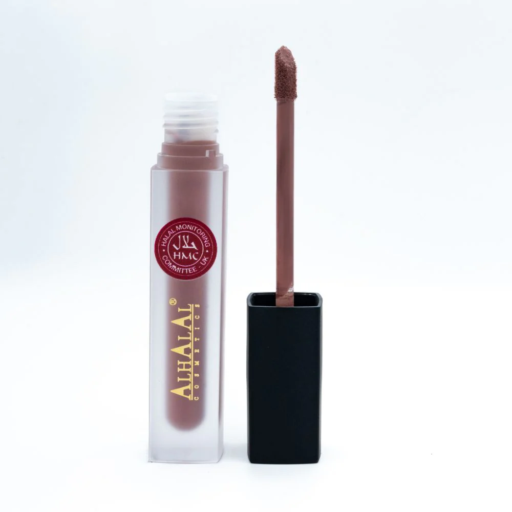 AL-52 KINZA Halal Lippenstift Nude | flüssig, Matt, vegan, alkoholfrei & HMC-zertifiziert