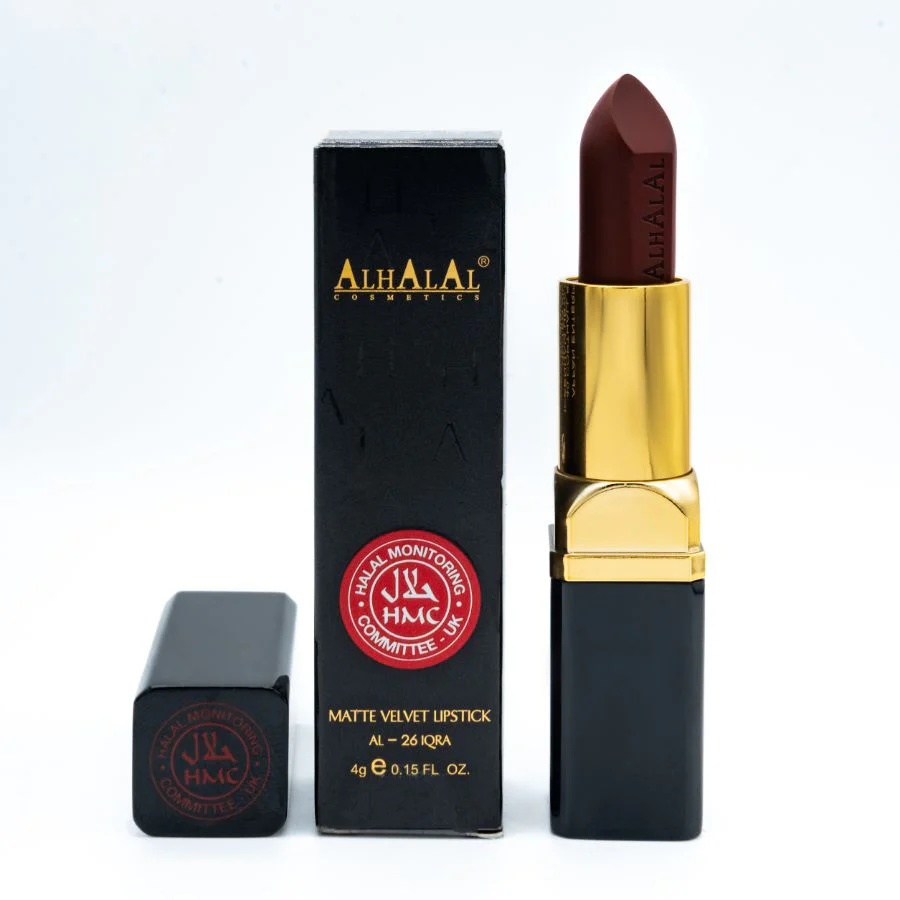 AL-26 IQRA Halal Lippenstift Braun | Matt, vegan, alkoholfrei & HMC-zertifiziert