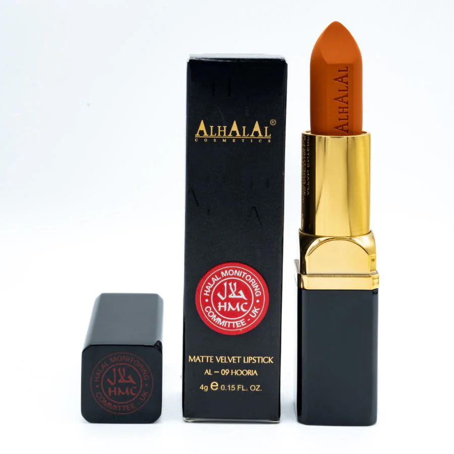 AL-09 HOORIA Halal Lippenstift Sunset Glow| Matt, vegan, alkoholfrei & HMC-zertifiziert