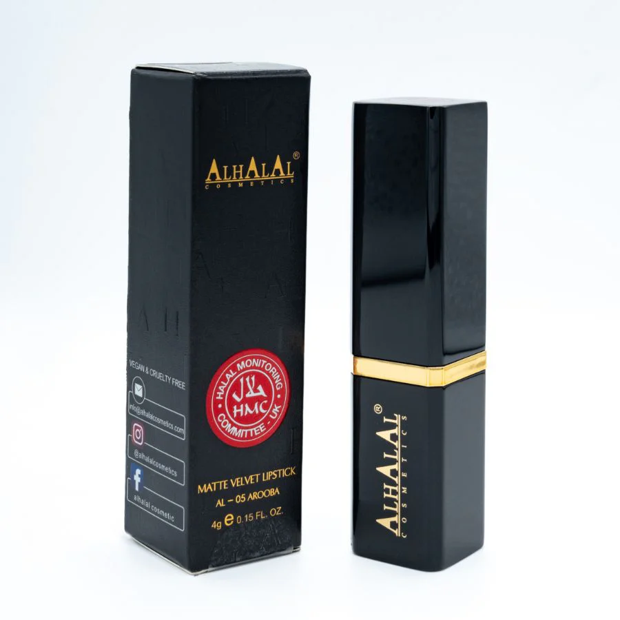 AL-05 AROOBA Halal Lippenstift Neon-Pink | Matt, vegan, alkoholfrei & HMC-zertifiziert