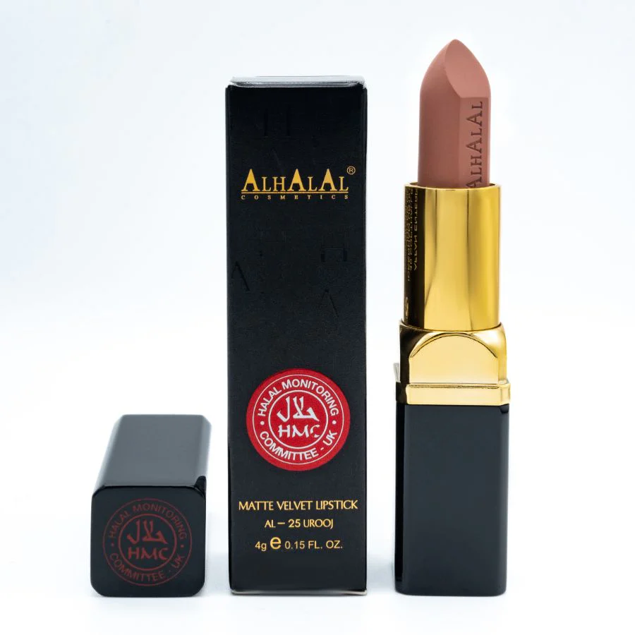 AL-25 UROOJ Matt Lippenstift Baby Beige | Vegan • Halal • Cruelty-Free