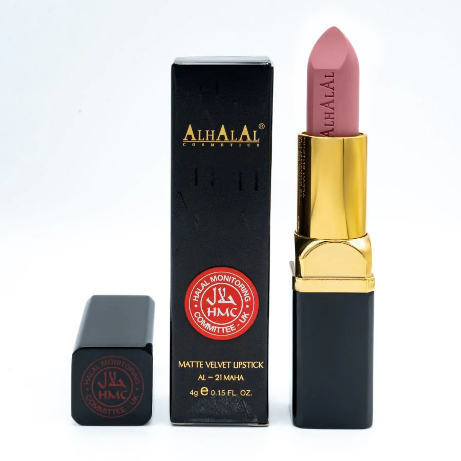 AL-21 MAHA Halal Lippenstift Nude | Matt, vegan, alkoholfrei & HMC-zertifiziert