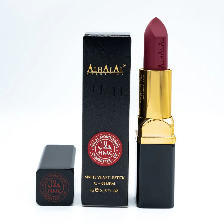 AL-08 MINAL Halal Lippenstift Rosewood | Matt, vegan, alkoholfrei & HMC-zertifiziert