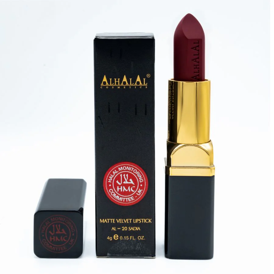 AL-20 SADIA Halal Lippenstift Maroon | Matt, vegan, alkoholfrei & HMC-zertifiziert