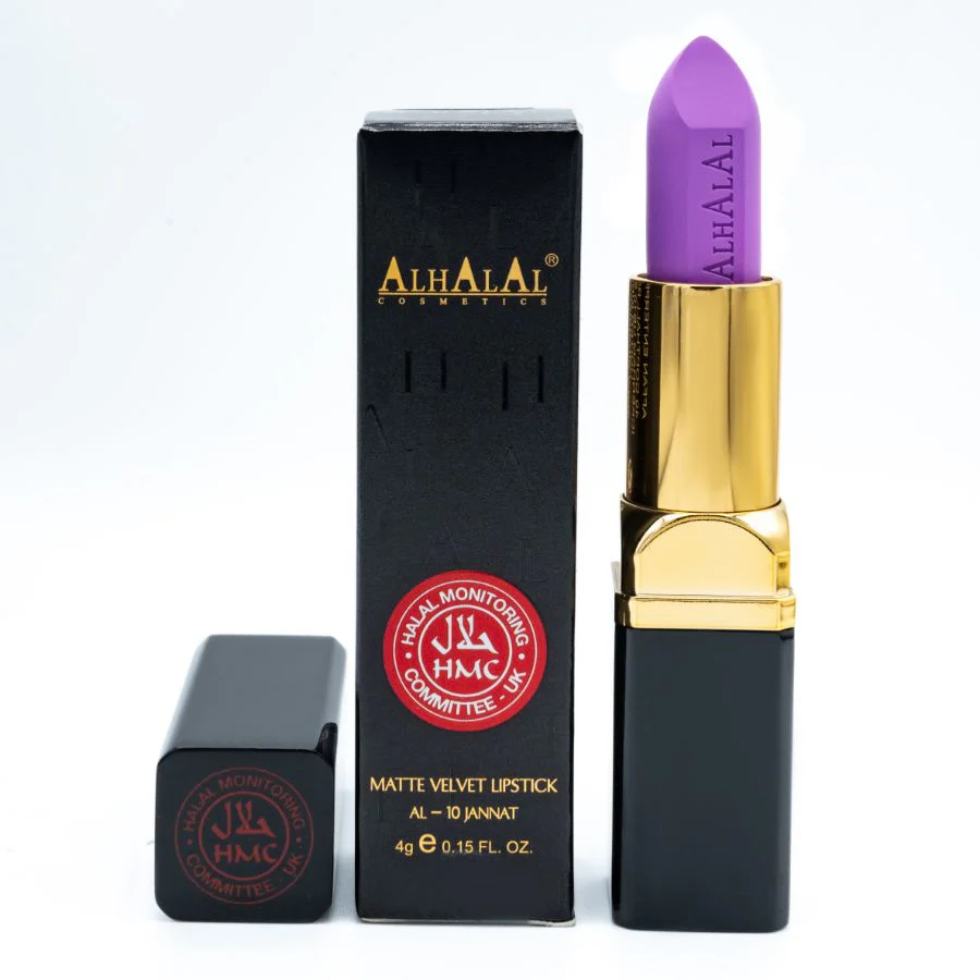 AL-10 JANNAT Halal Lippenstift Lila | Matt, vegan, alkoholfrei & HMC-zertifiziert