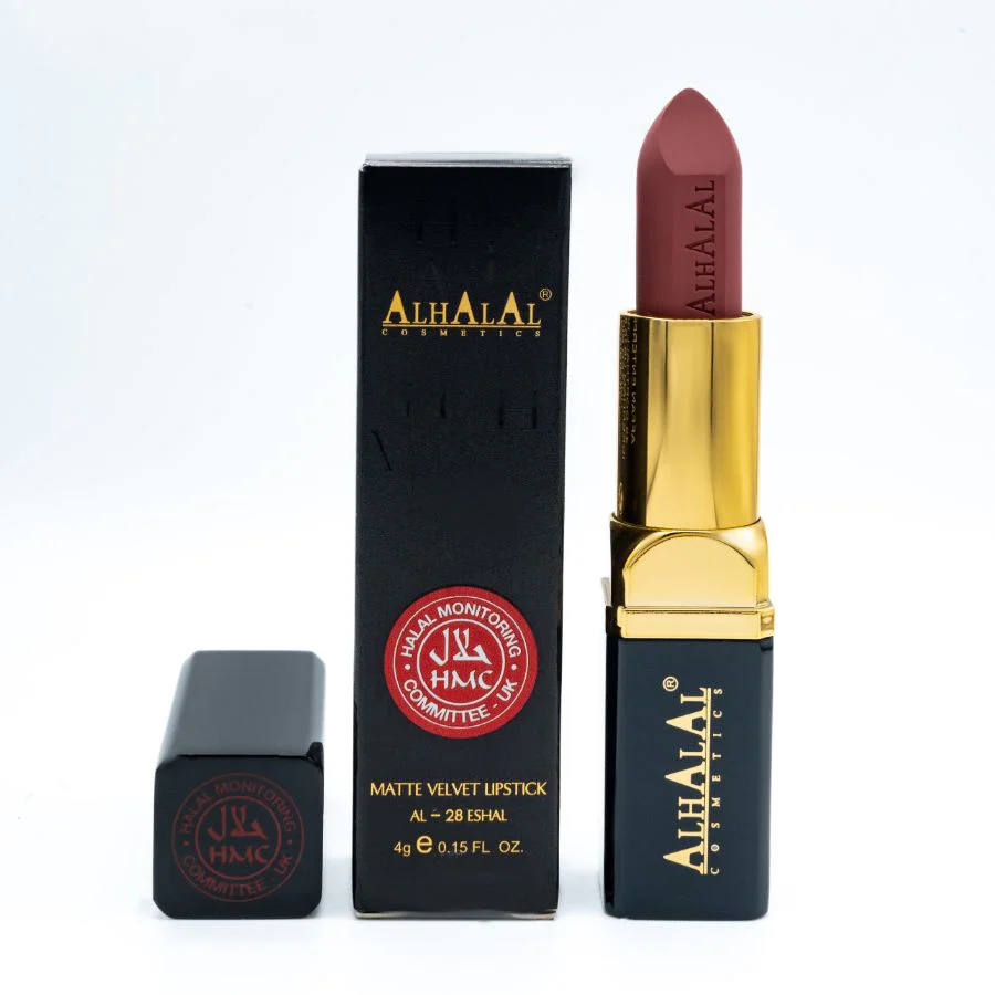 AL-28 ESHAL HALAL Lippenstift Terracotta Brown | Matt, vegan, alkoholfrei & HMC-zertifiziert