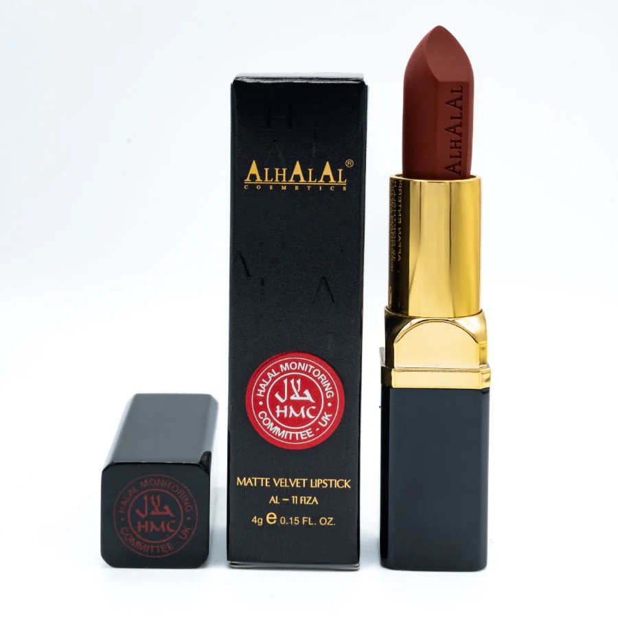 AL-11 FIZZA Halal Lippenstift Dark Cherry | Matt, vegan, alkoholfrei & HMC-zertifiziert