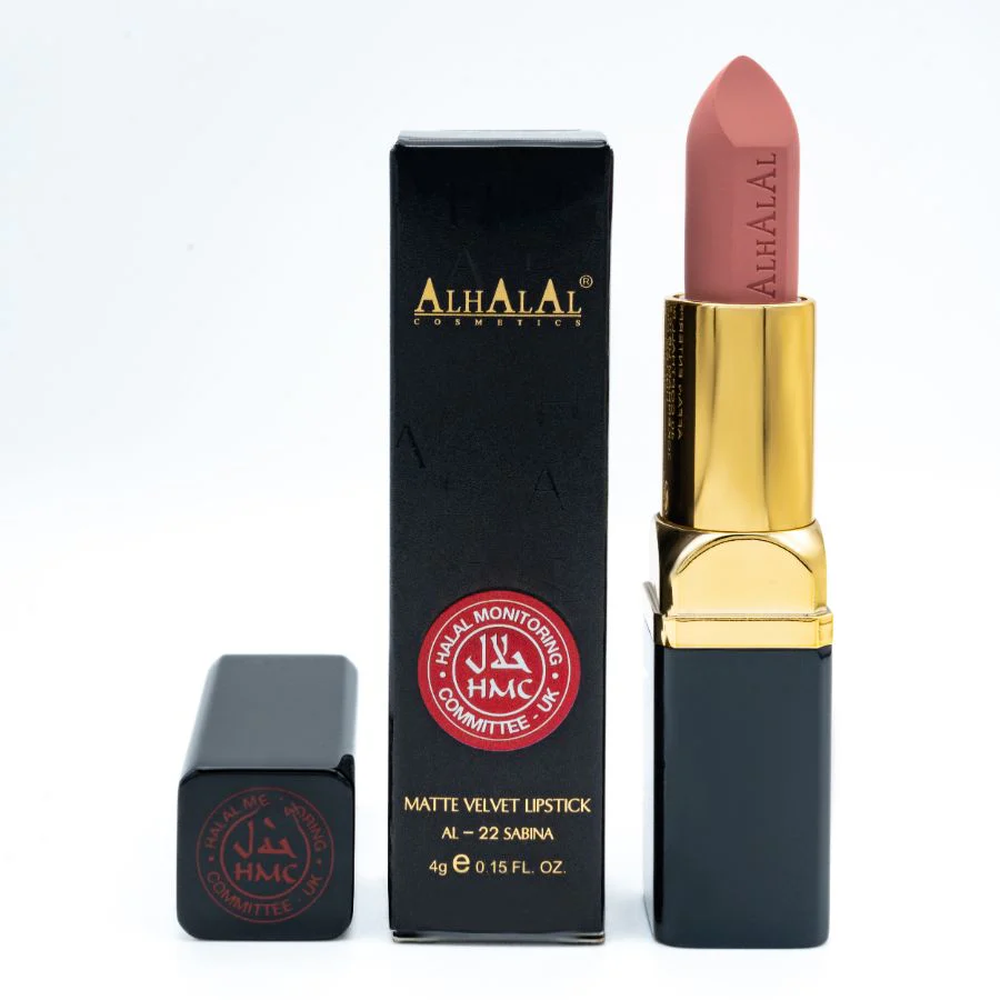 AL-22 SABINA Halal Lippenstift Rosé | Matt, vegan, alkoholfrei & HMC-zertifiziert