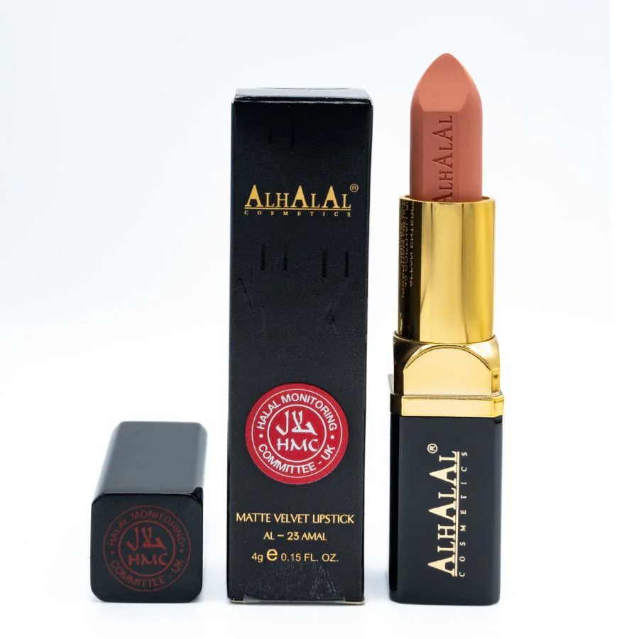 AL-23 AMAL Halal Lippenstift Peach Nude | Matt, vegan, alkoholfrei & HMC-zertifiziert