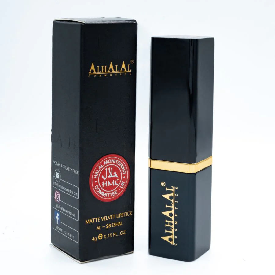 AL-28 ESHAL HALAL Lippenstift Terracotta Brown | Matt, vegan, alkoholfrei & HMC-zertifiziert