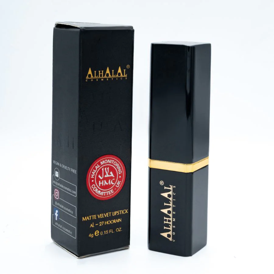 AL-27 Halal Matte Lippenstift – Deep Berry Violet | Vegan, halal & matt