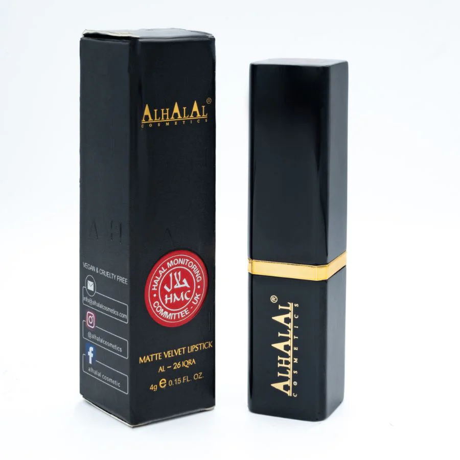 AL-26 IQRA Halal Lippenstift Braun | Matt, vegan, alkoholfrei & HMC-zertifiziert