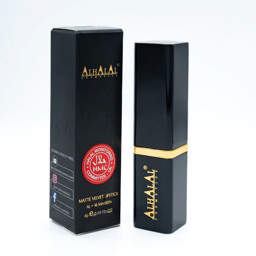 AL-16 SAMREEN Halal Lippenstift Rot | Matt, vegan, alkoholfrei & HMC-zertifiziert