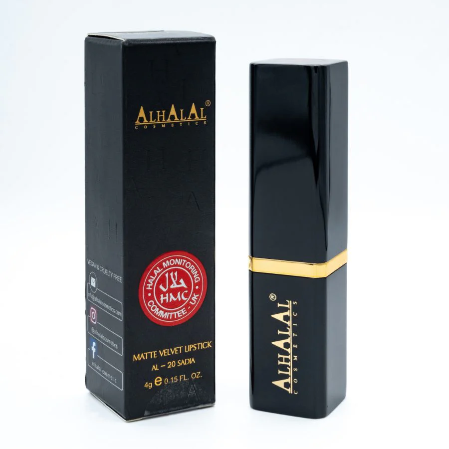 AL-20 SADIA Halal Lippenstift Maroon | Matt, vegan, alkoholfrei & HMC-zertifiziert