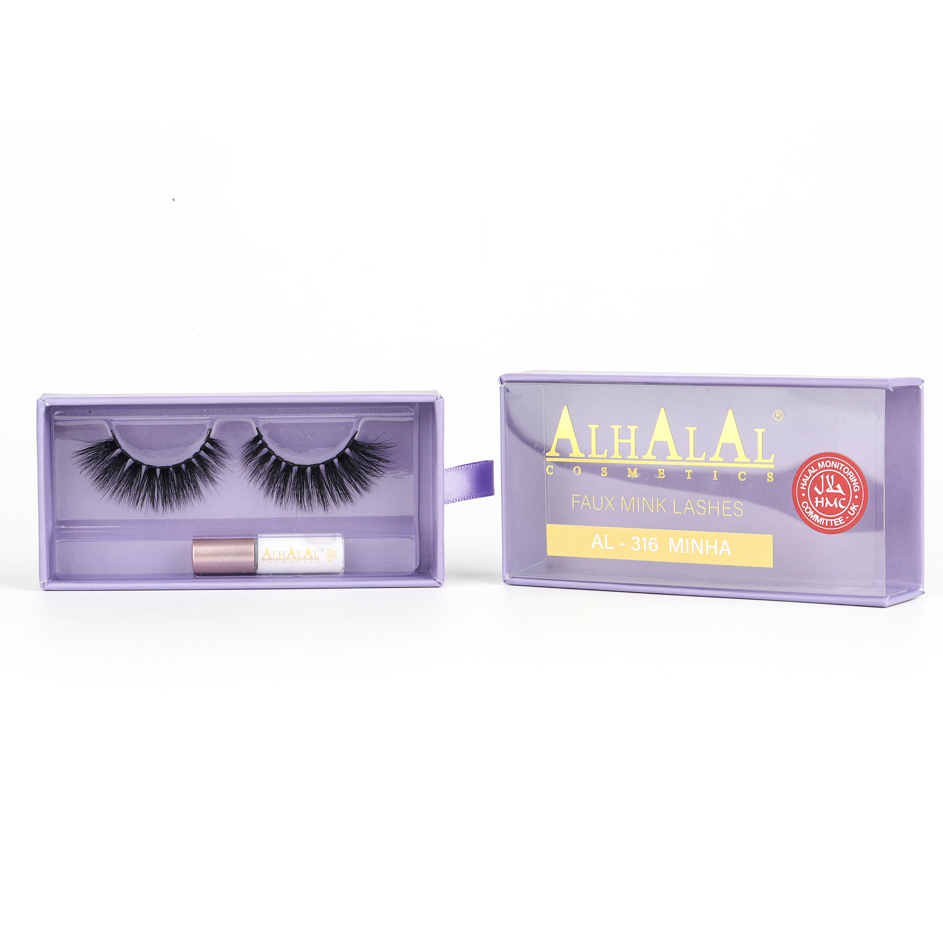 AL-316 MINHA (3D630)  HALAL FAUX MINK WIMPERN, TIERVERSUCHSFREI