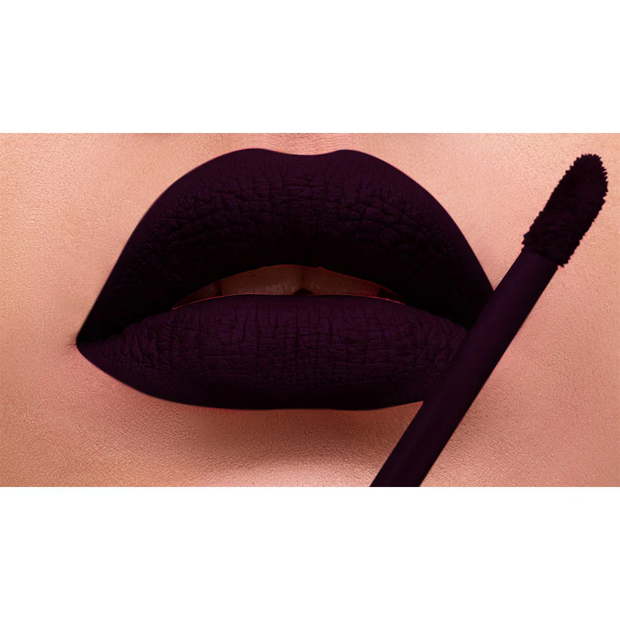 AL-60 SANIYA Lippenstift Velvet Plum | flüssig, Matt, vegan, alkoholfrei & HMC-zertifiziert