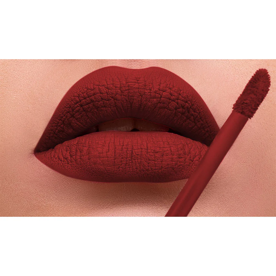 AL-64 HANIA Lippenstift Rot | flüssig, Matt, vegan, alkoholfrei & HMC-zertifiziert