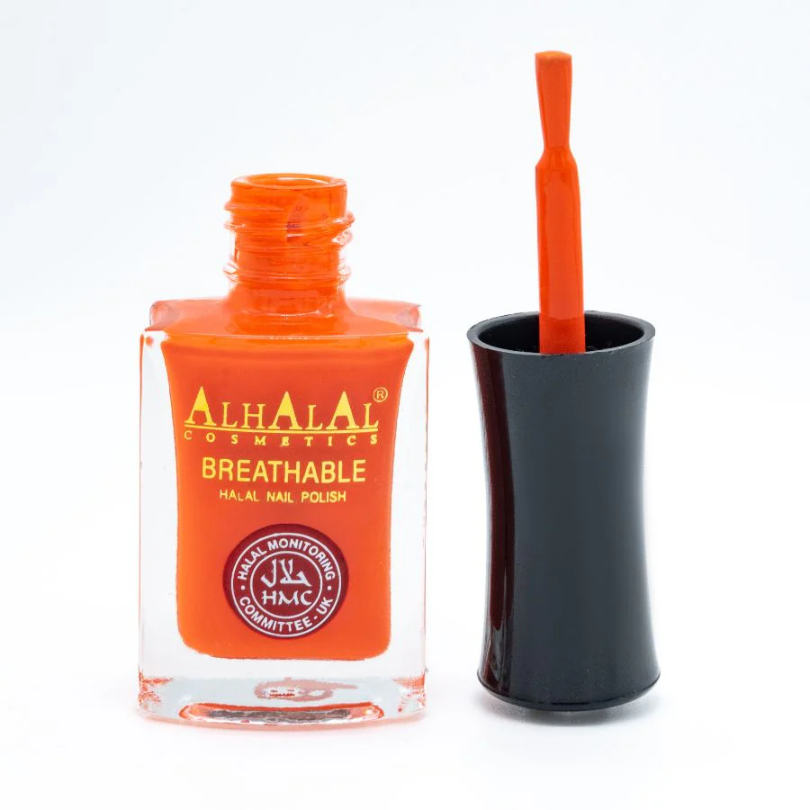 AL-141 AREEJ Halal Atmungsaktiver Nagellack Orange  Alkoholfrei und Vegan