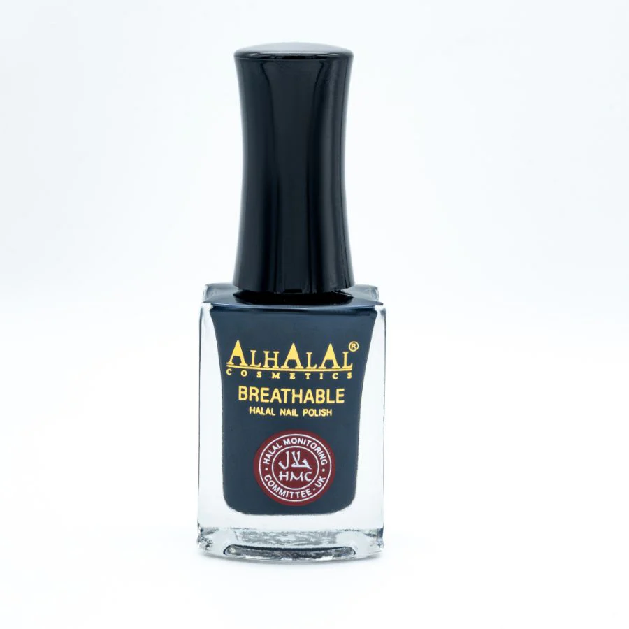 AL-142 AFSHEEN Halal Atmungsaktiver Nagellack Schwarz | Alkoholfrei & Vegan