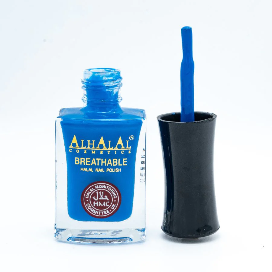 AL-143 AFSHAN Halal Atmungsaktiver Nagellack Blau | Alkoholfrei & Vegan